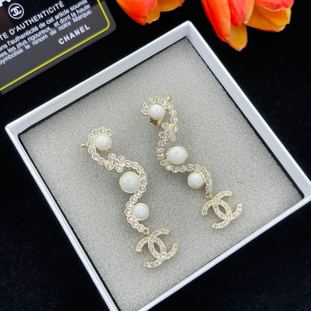 Multi-Styles Chanel CC Pearl Earrings ITEM NO.: HF-JL046