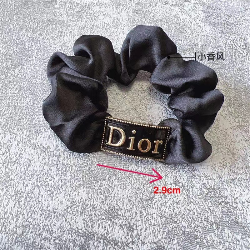 Multicolor Dior Silky Hair Scrunchies ITEM NO.: HF-HD032