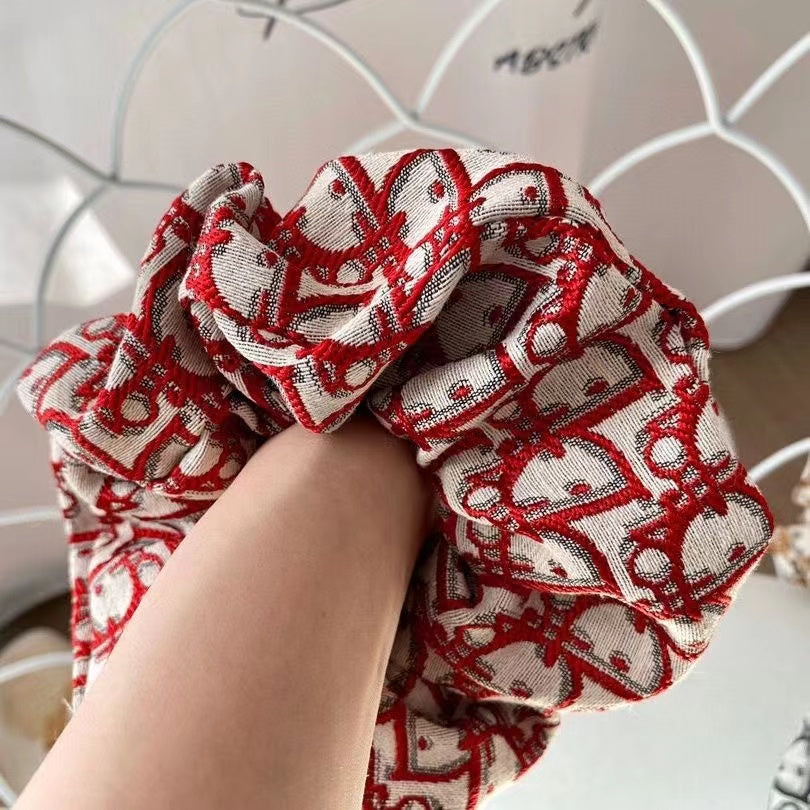 Gorgeous Dior Jacquard Hair Scrunchies ITEM NO. : HF-HD026
