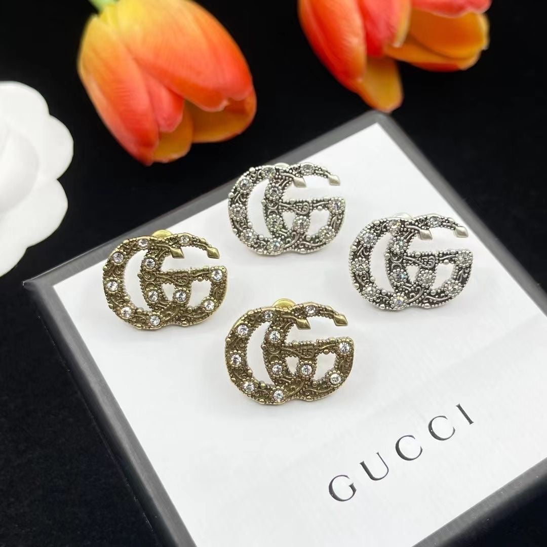 Four Styles Vintage Gucci GG Earrings ITEM NO.: HF-JL054