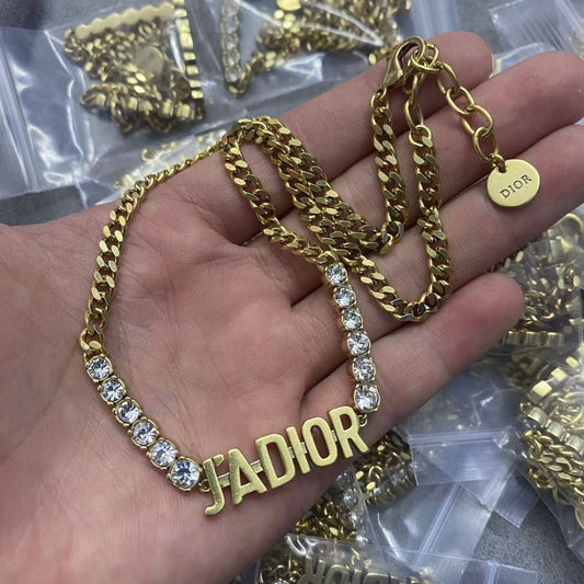 Simple Delicate Vintage Style Christian Dior Necklace ITEM NO.: HF-JL055