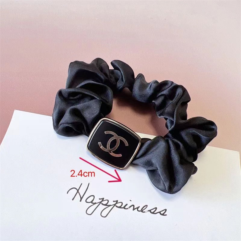 Multi Style Chanel CC Silky Hair Scrunchies ITEM NO.: HF-HD033