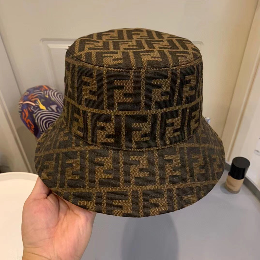 Classical Fendi FF Jacquard Bucket Hat ITEM NO.: HF-HT031