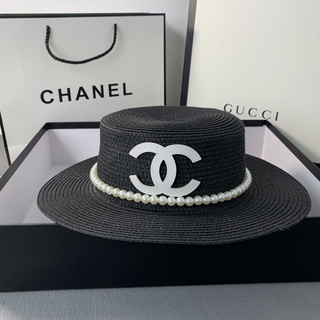 Chanel Beach Sun Bonnet Straw Hat ITEM NO.: HF-HT003