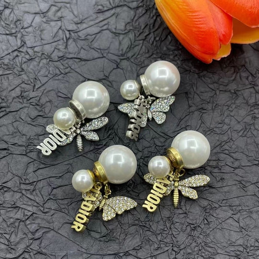 Two-Colour Gorgeous Vintage Christian Dior Earrings ITEM NO.: HF-JL052