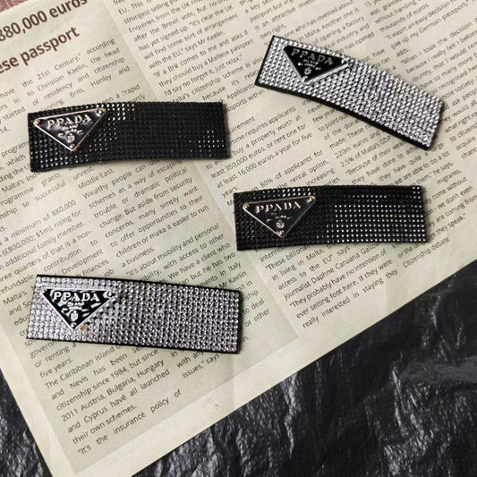 Rhinestone Prada Hair Snap Clips ITEM NO.: HF-HD002