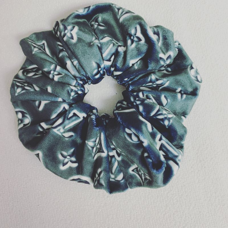 Custom LV design print hair scrunchies ITEM NO.: HF-HD031