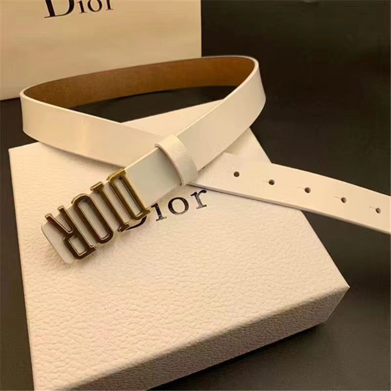 9 Colors Simple Delicate Dior Buckle Leather Belt ITEM NO.: HF-BT040
