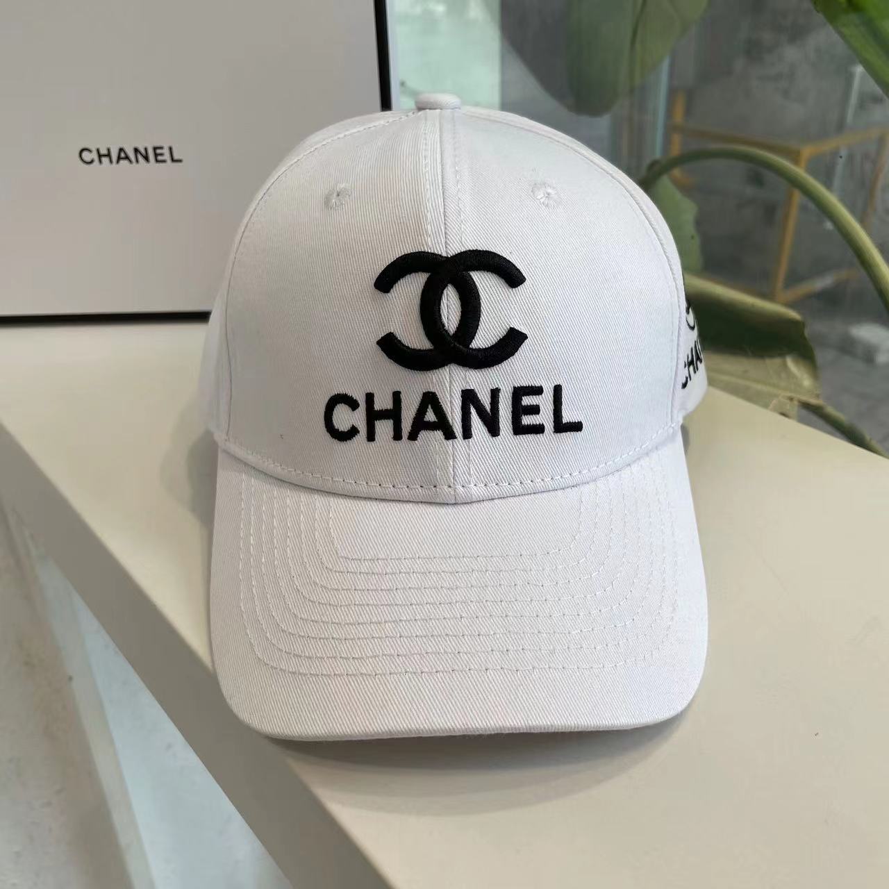 Multicolor Chanel Embroidery Cotton Baseball Cap ITEM NO.: HF-HT039