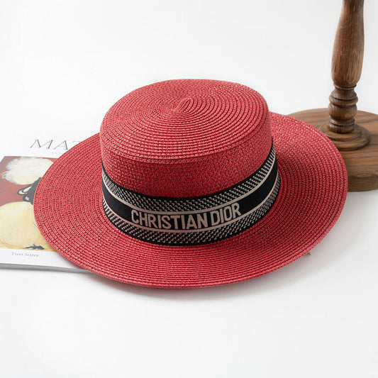 Christian Dior Beach Sun Bonnet Straw Hat ITEM NO.: HF-HT001