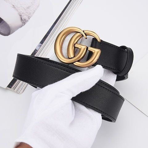 Classical Simple Delicate Gucci GG Buckle Leather Belt ITEM NO.: HF-BT039