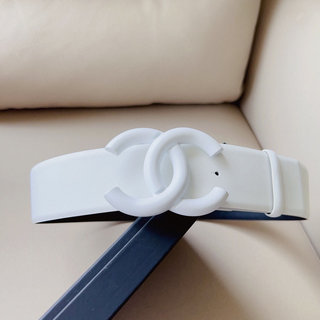 5.5CM Wide Chanel CC Buckle Genuine Leather Belt ITEM NO.: HF-BT004