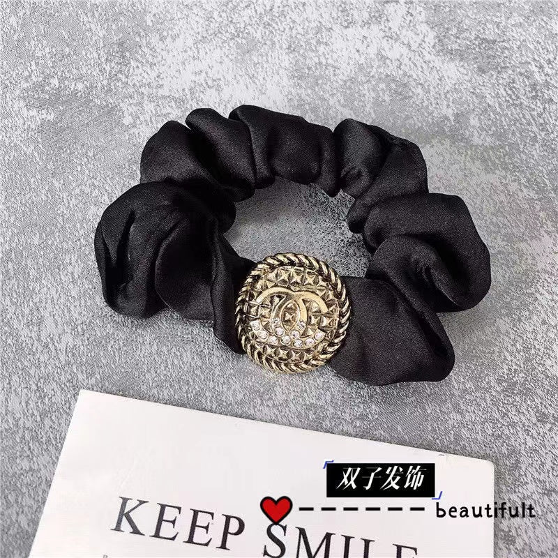 Multi Style Chanel CC Silky Hair Scrunchies ITEM NO.: HF-HD033