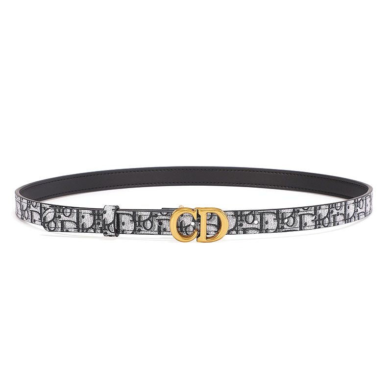 Selected Quality Simple Christian Dior Buckle Leather Belt ITEM NO.: HF-BT033