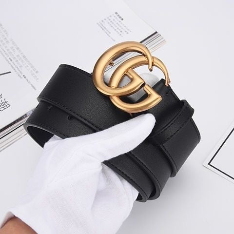 Classical Simple Delicate Gucci GG Buckle Leather Belt ITEM NO.: HF-BT039