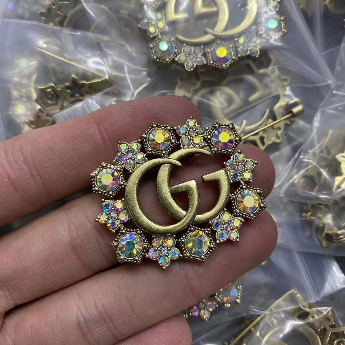 Gucci GG Vintage Rainbow Diamond 4-Piece Set Jewellery ITEM NO.: HF-JL017