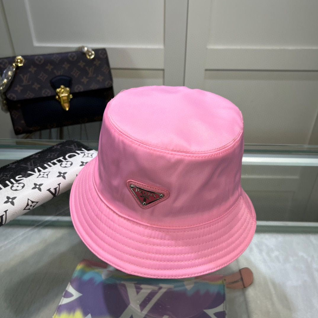 Multicolor Prada Satin Face Bucket Hat ITEM NO.: HF-HT011