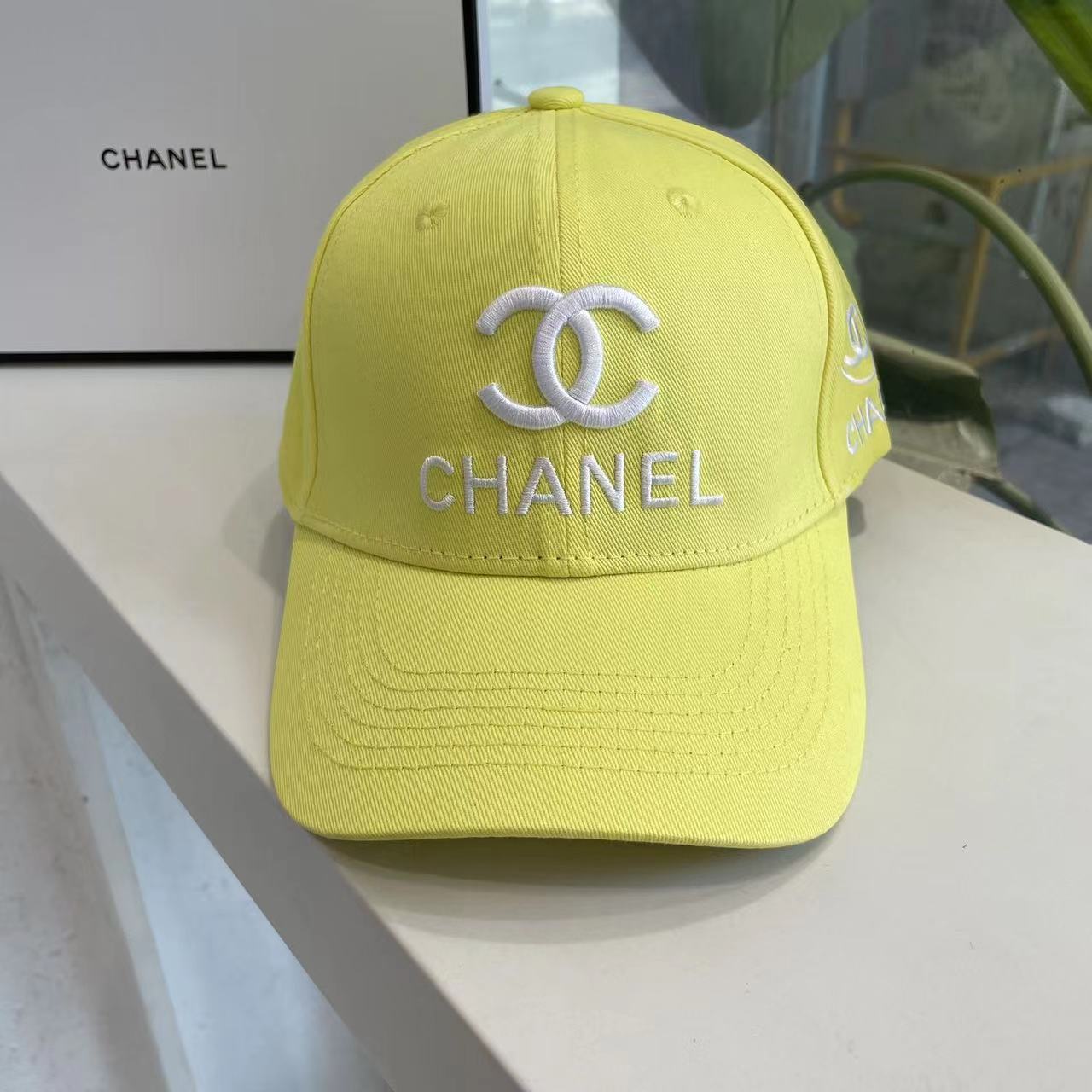 Multicolor Chanel Embroidery Cotton Baseball Cap ITEM NO.: HF-HT039