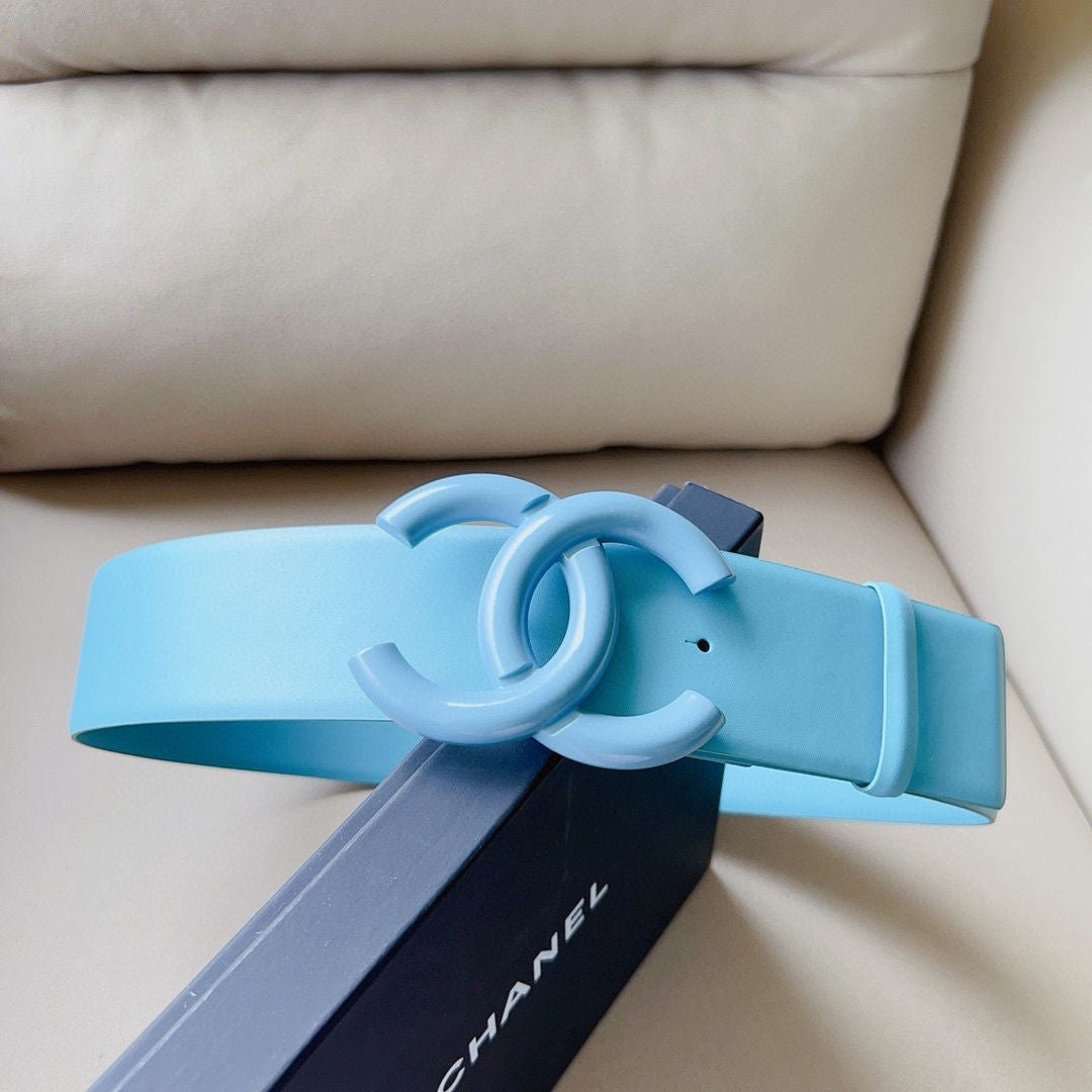 5.5CM Wide Chanel CC Buckle Genuine Leather Belt ITEM NO.: HF-BT004