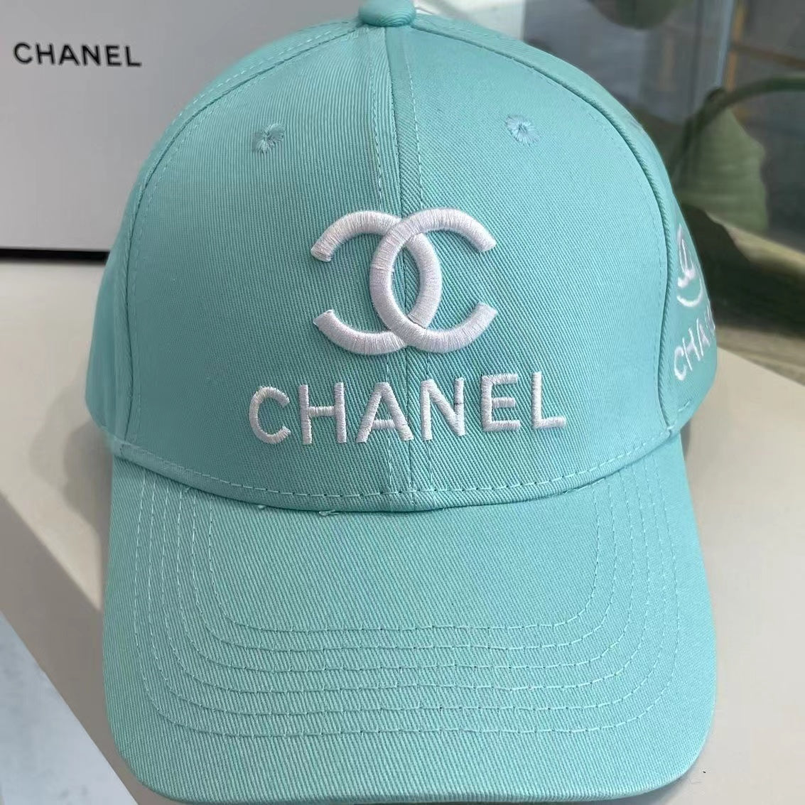 Multicolor Chanel Embroidery Cotton Baseball Cap ITEM NO.: HF-HT039