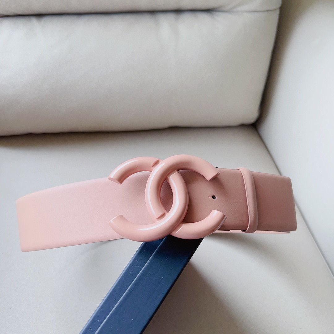 5.5CM Wide Chanel CC Buckle Genuine Leather Belt ITEM NO.: HF-BT004