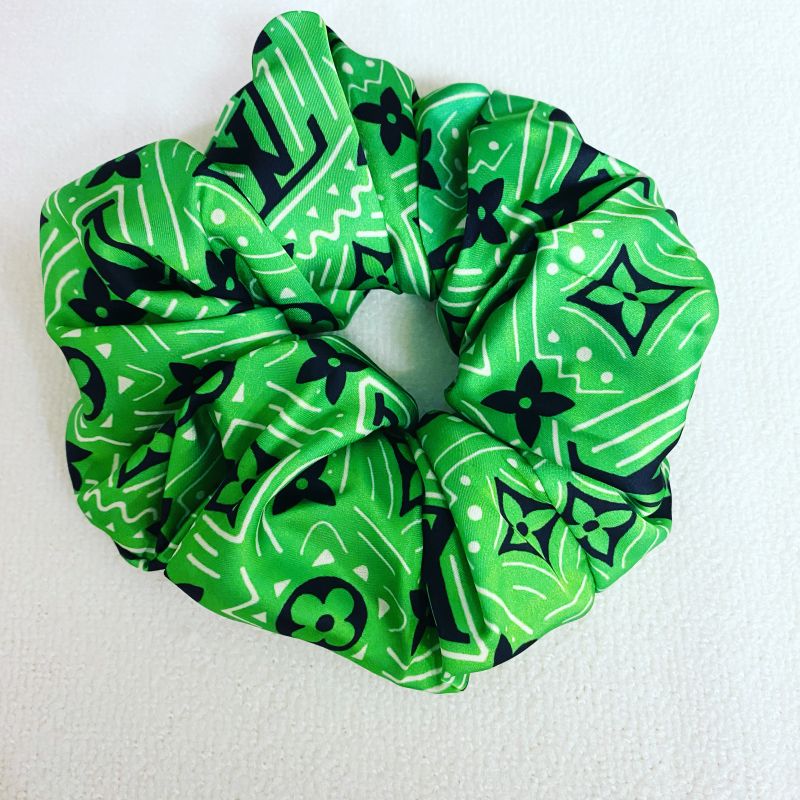Custom LV design print hair scrunchies ITEM NO.: HF-HD031