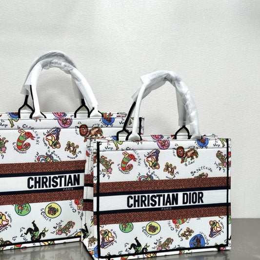 Christian Dior Jacquard Shoulder Bag Handbag Tote Shopping Bag Item NO.: HF-BG007