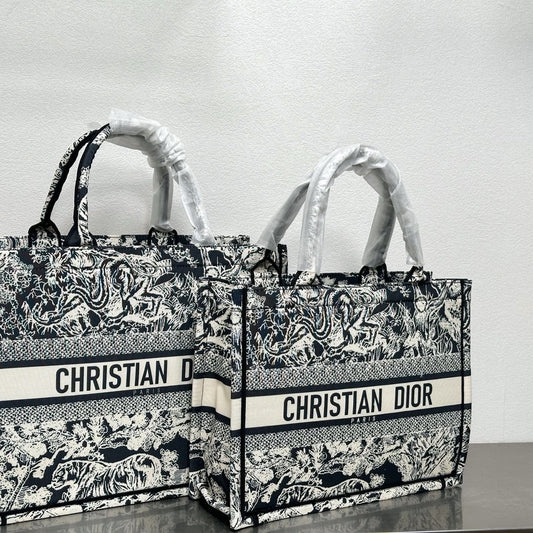 Christian Dior Jacquard Shoulder Bag Handbag Tote Shopping Bag Item NO.: HF-BG035