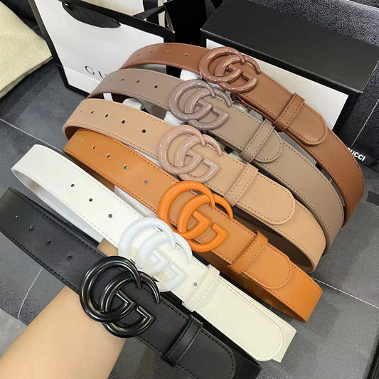 High Quality Simple Delicate Gucci GG Buckle Leather Belt    ITEM NO.: HF-BT051