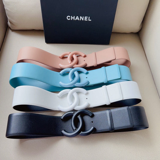 5.5CM Wide Chanel CC Buckle Genuine Leather Belt ITEM NO.: HF-BT004