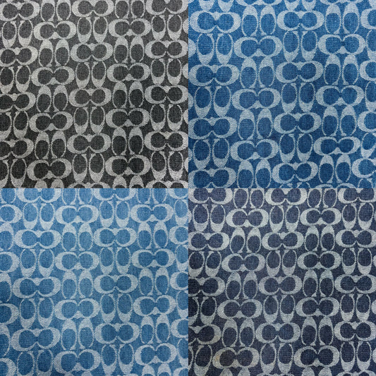 Selected Quality Mutiple Colors Coach Denim Washed Fabrics