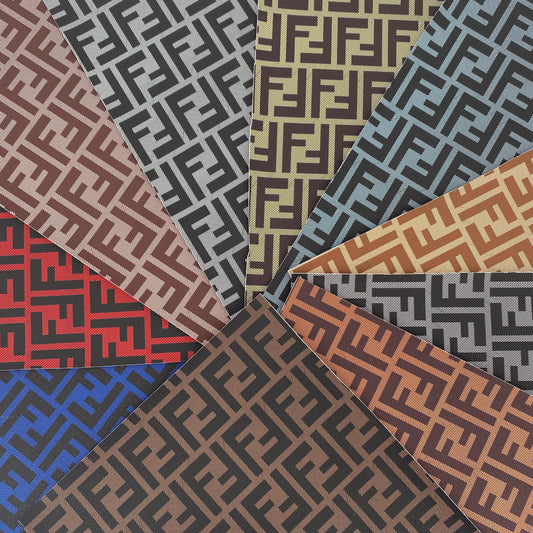 Bundle Sale: 10 Colors Group of Classic FF Pattern Leathers