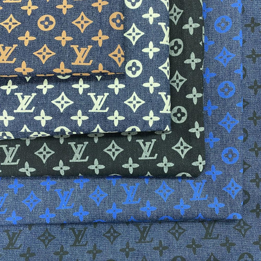 Selected Quality Mutiple Colors LV Denim Screen Printing Fabrics