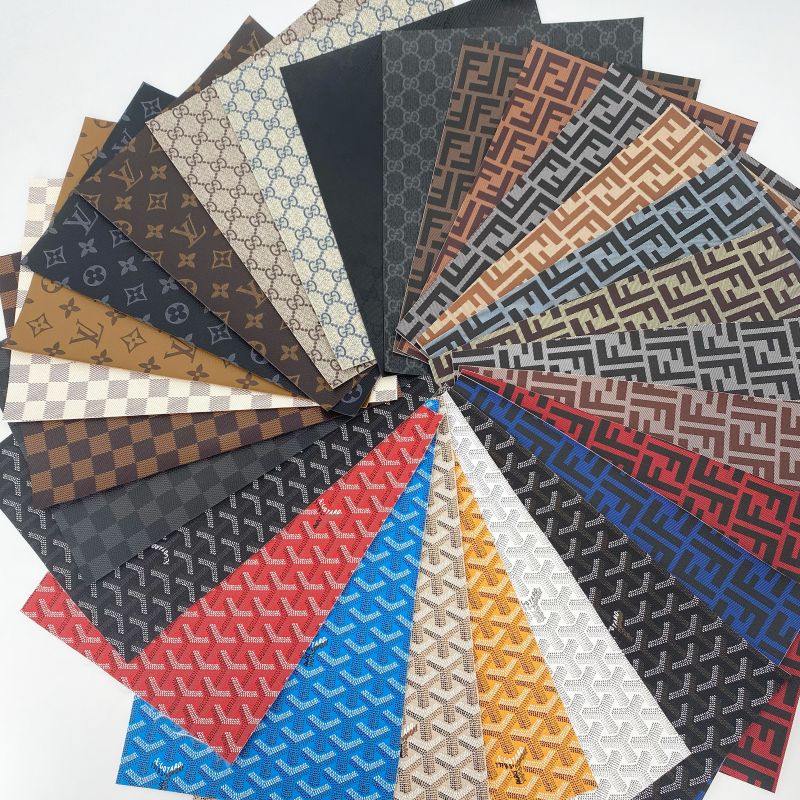 Bundle Sale : 27 Colors Group of LV GG FF Goyard Pattern Leathers – Hype  Fabrix