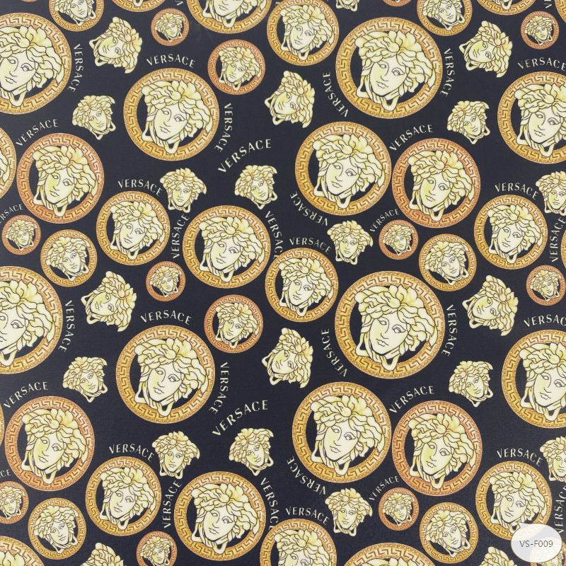 Designer inspired Versace Pattern digital printed four way spandex fabrics