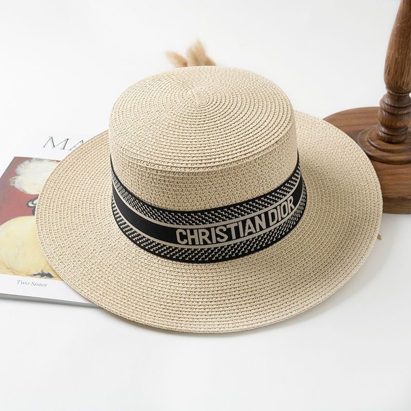Christian Dior Beach Sun Bonnet Straw Hat ITEM NO.: HF-HT001