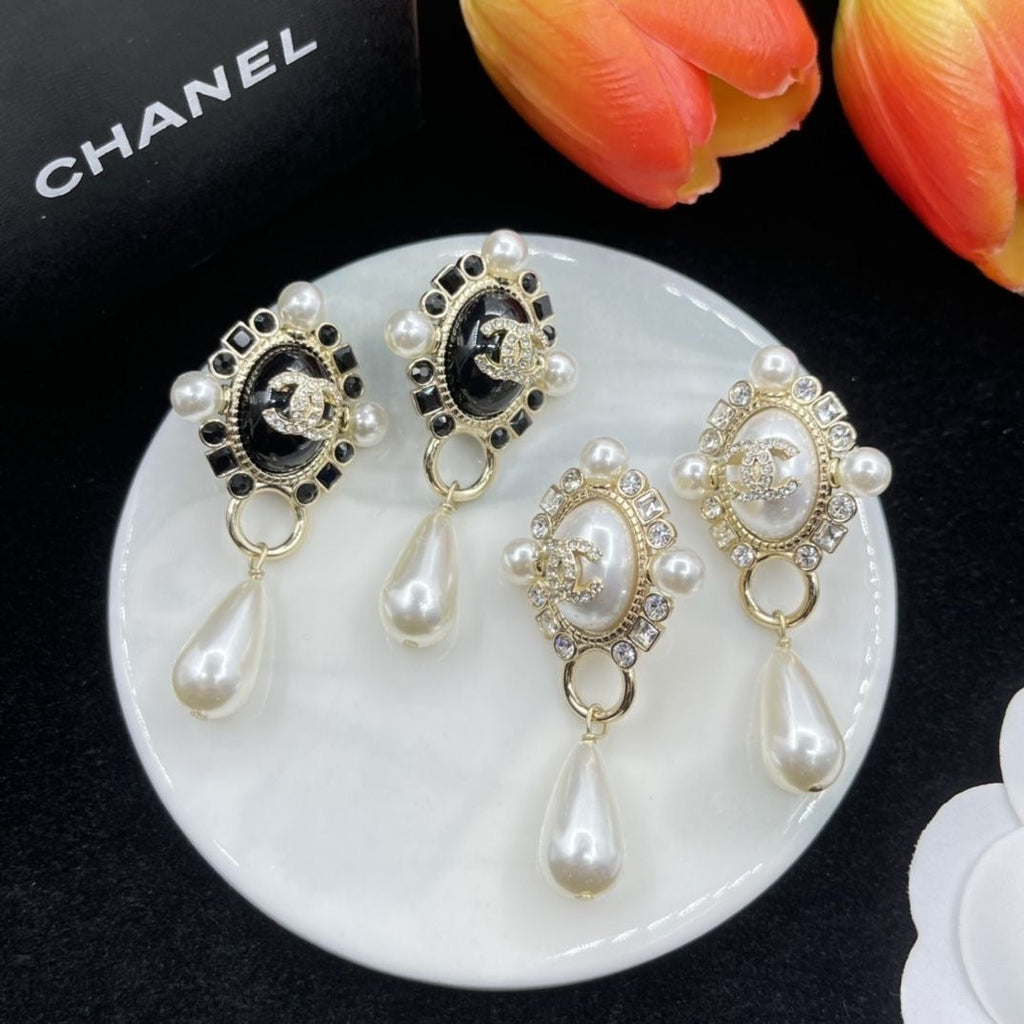 Multi-Styles Chanel CC Pearl Earrings   ITEM NO.: HF-JL046