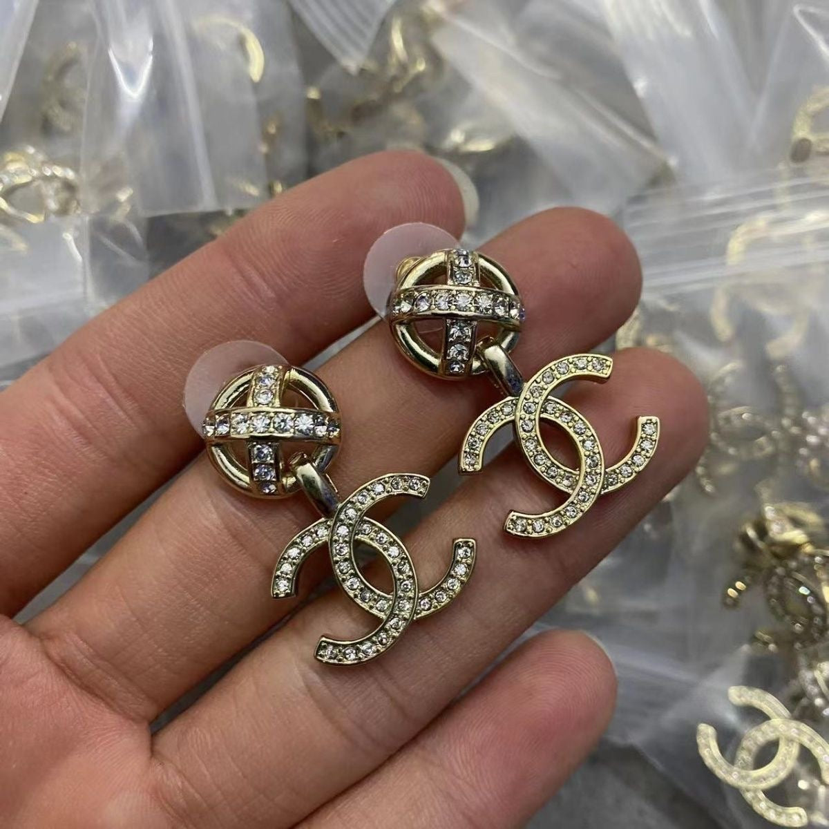 Fifteen Different Styles Chanel CC Earrings & Ear Studs   ITEM NO.: HF-JL004