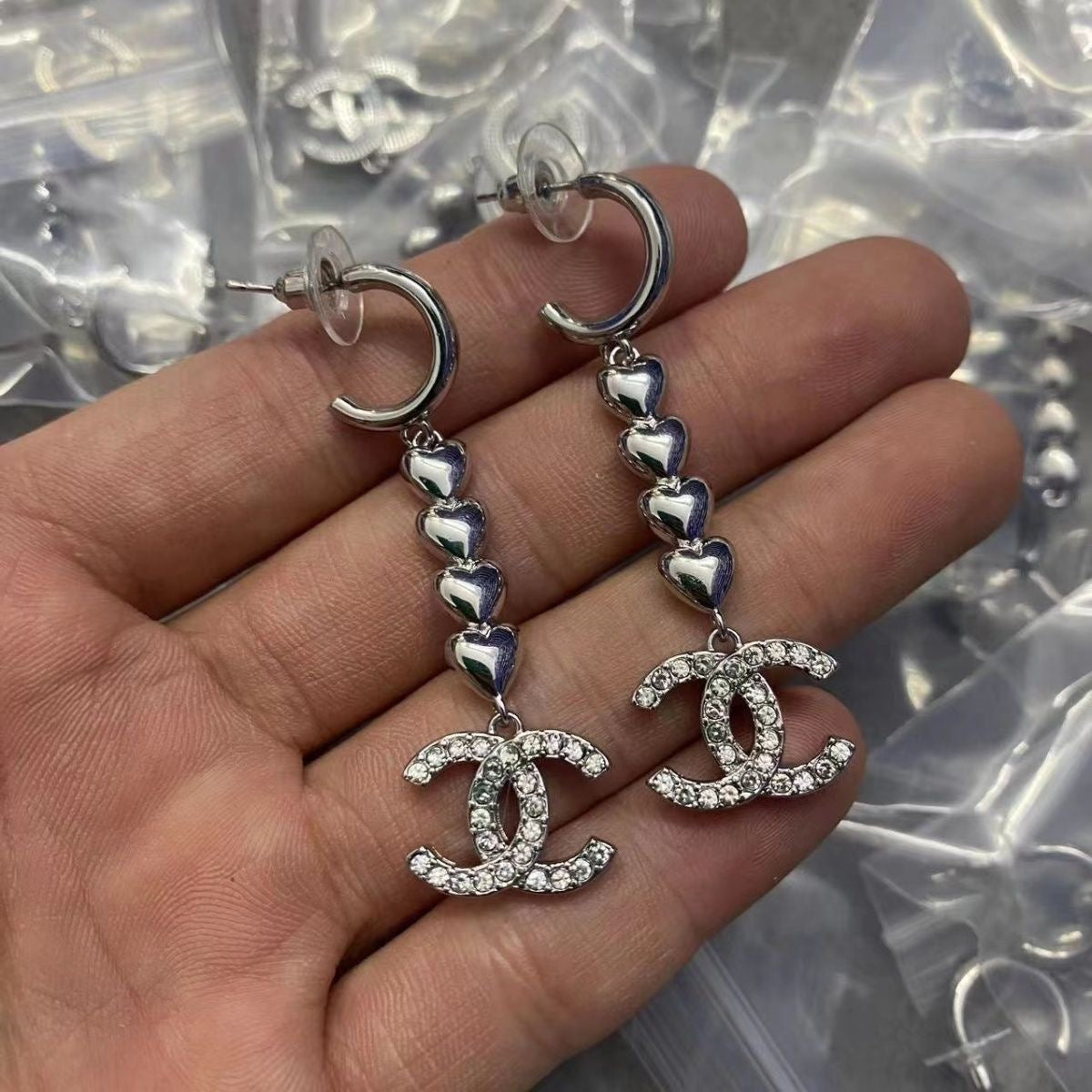 Fifteen Different Styles Chanel CC Earrings & Ear Studs   ITEM NO.: HF-JL004