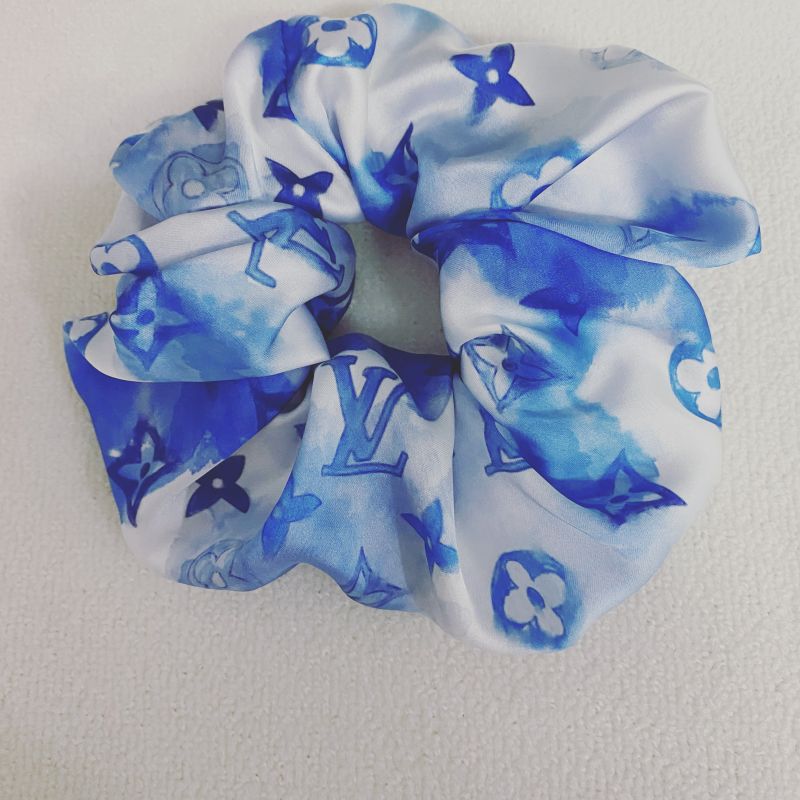 Custom LV design print hair scrunchies  ITEM NO.: HF-HD031