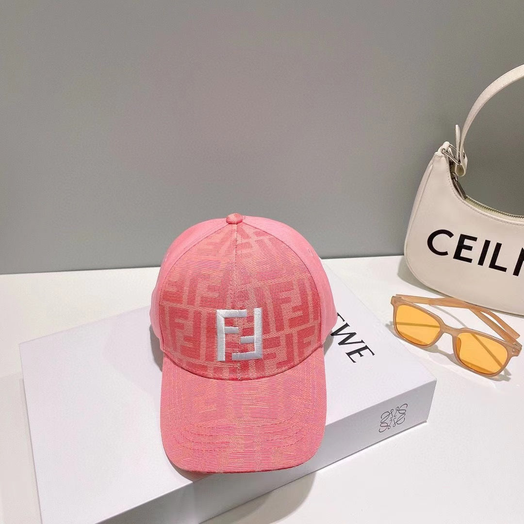 Fendi Embroidery FF Jacquard Baseball Cap ITEM NO.: HF-HT044