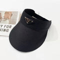 Prada Visor Cap Hollow Straw Hat ITEM NO.: HF-HT008
