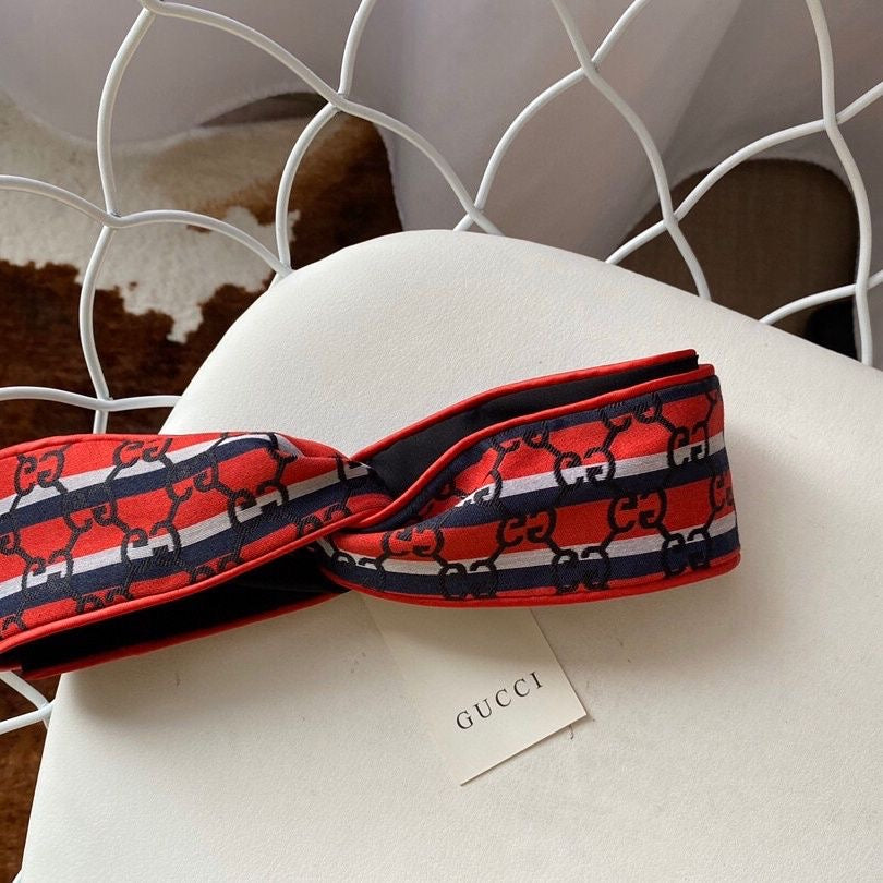 High Quality Ribbon Gucci GG Elastic Hair Headband ITEM NO.: HF-HD018