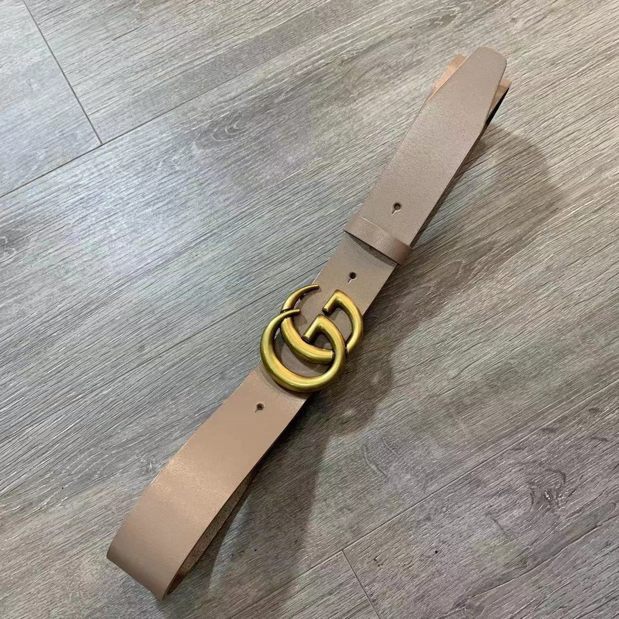 Vintage Style Gucci GG Buckle Leather Belt   ITEM NO.: HF-BT062