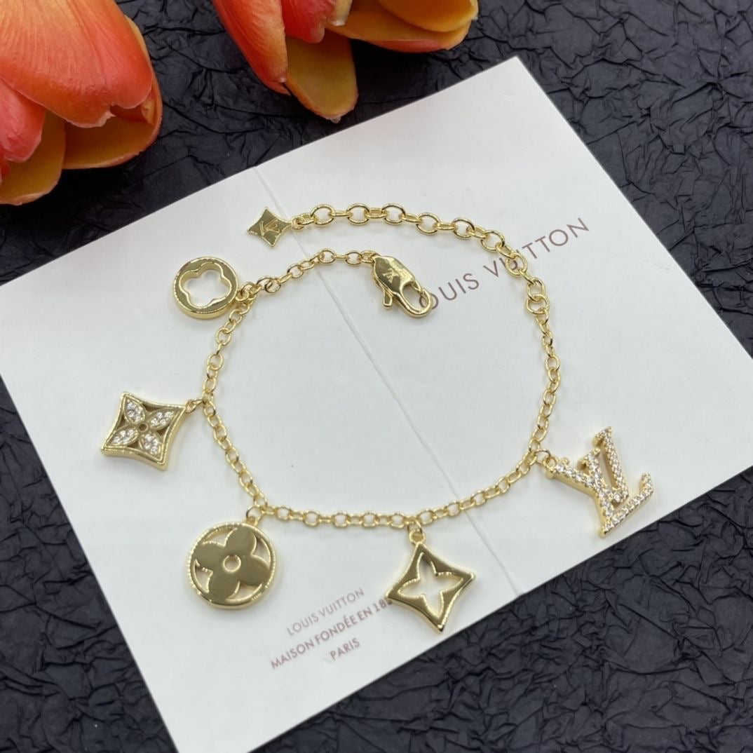 Fashion Gold LV Bling Bling Bracelet   ITEM NO.: HF-JL034