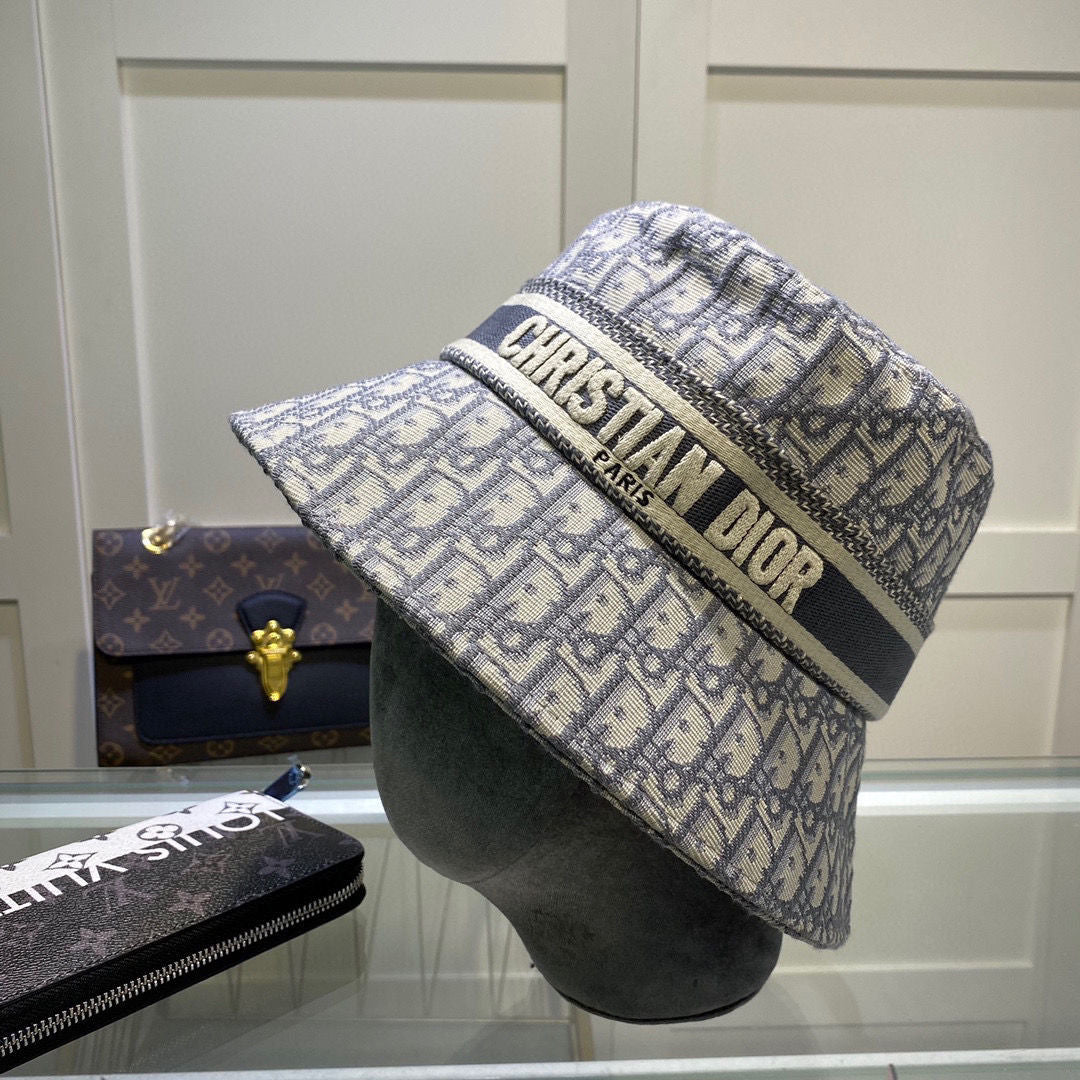 Classical Christian Dior Jacquard Bucket Hat ITEM NO.: HF-HT012
