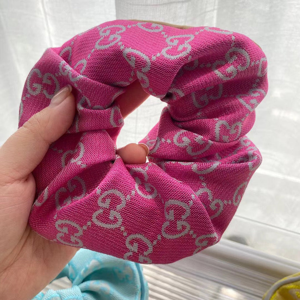 Gorgeous Fresh Colors Gucci GG Jacquard Hair Scrunchies  ITEM NO.: HF-HD037