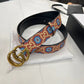 Fancy Design Gucci GG Print Buckle Leather Belt   ITEM NO.: HF-BT023