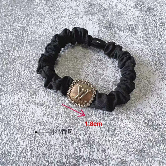 Vintage Black LV Hair Scrunchy ITEM NO.: CS-HD034