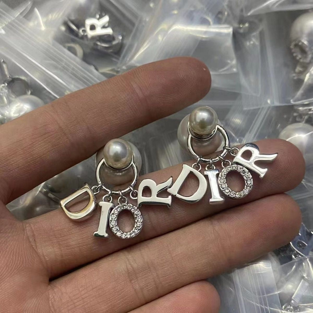 Christian Dior Fancy Words Earrings   ITEM NO.: HF-JL045